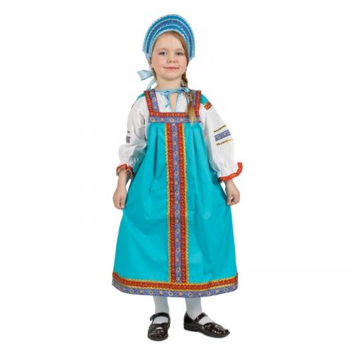 Детский костюм Дуняши бирюзовый - купить 